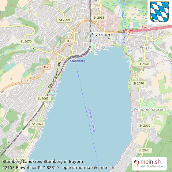Starnberg Landkreis Starnberg Lageplan © Openstreetmap Contributors Starnberg Kleine Mittelstadt Lageplan
