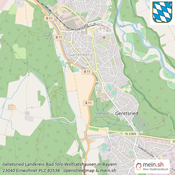 Geretsried Kleine Mittelstadt Lageplan