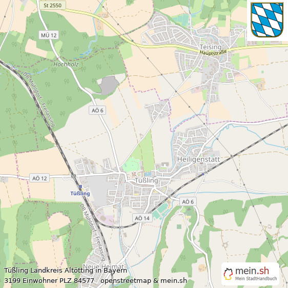 Tling Landstadt Lageplan