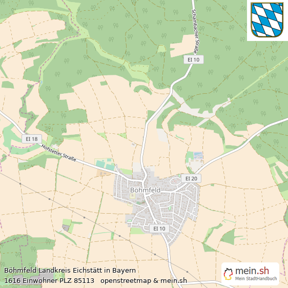 Bhmfeld Groes Dorf Lageplan