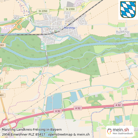 Marzling Landstadt Lageplan