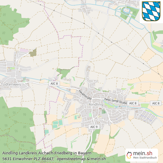 Aindling Landstadt Lageplan