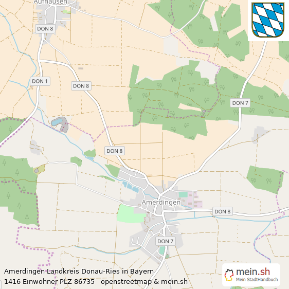 Amerdingen Dorf Lageplan