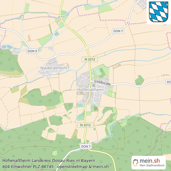 Hohenaltheim Dorf Lageplan