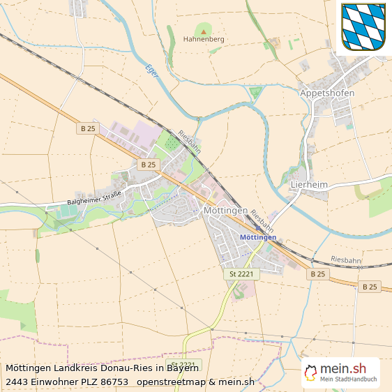 Mttingen Landstadt Lageplan