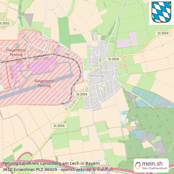 Penzing Landstadt Lageplan