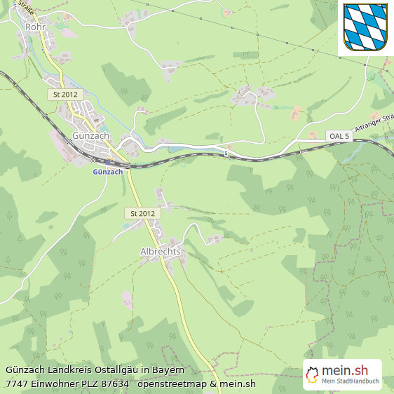 Gnzach Groes Dorf Lageplan
