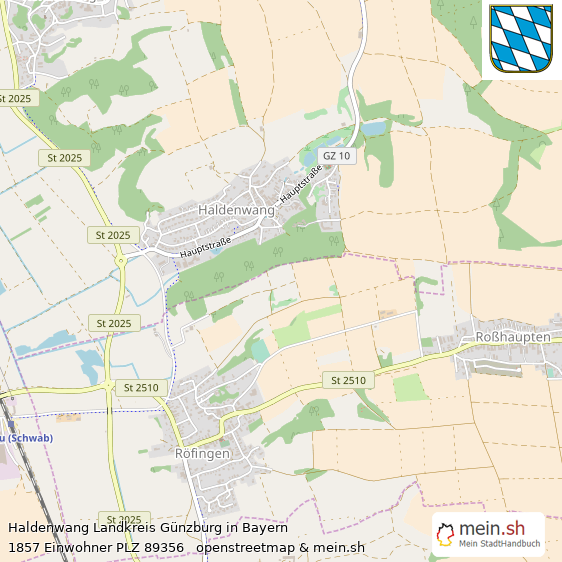 Haldenwang Großes Dorf Lageplan