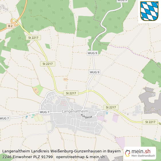 Langenaltheim Landstadt Lageplan