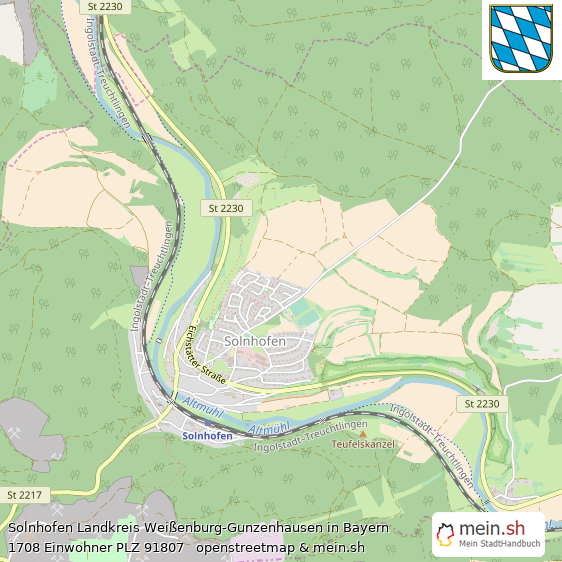 Solnhofen Groes Dorf Lageplan