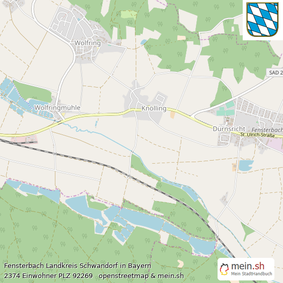 Fensterbach Landstadt Lageplan