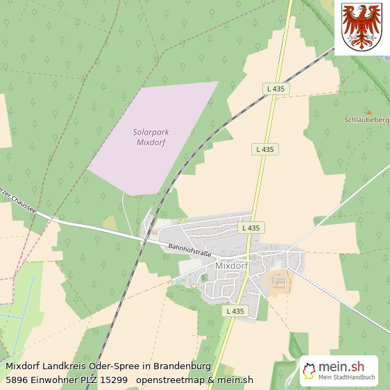 Mixdorf Dorf Lageplan