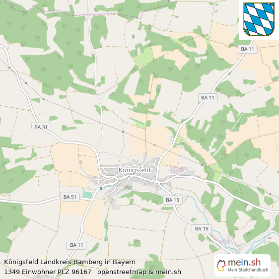 Knigsfeld Dorf Lageplan