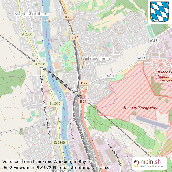 Veitshchheim Groe Landstadt Lageplan