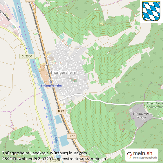 Thngersheim Landstadt Lageplan