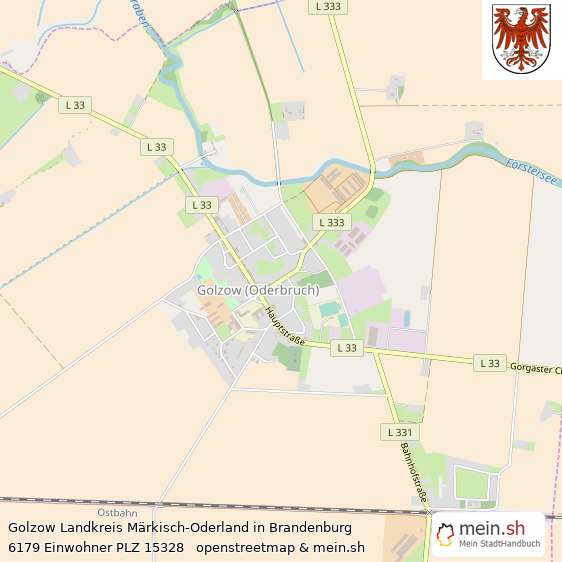 Golzow Dorf Lageplan