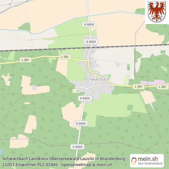 Schwarzbach Dorf Lageplan