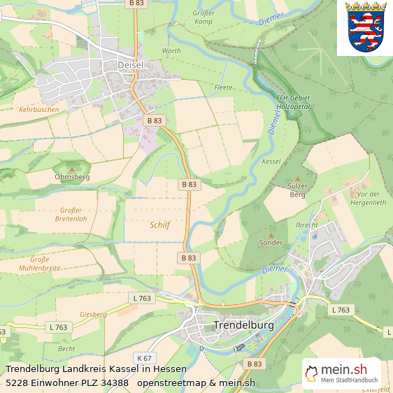 Trendelburg Groe Landstadt Lageplan