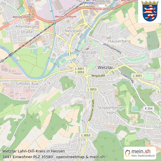 Wetzlar Mittelstadt Lageplan