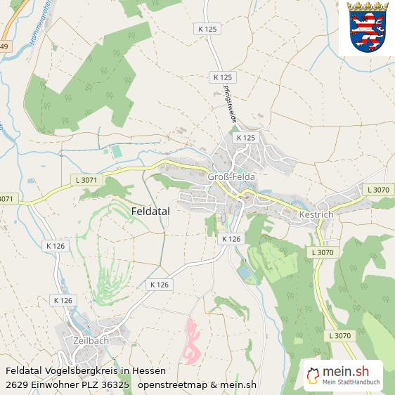 Feldatal Landstadt Lageplan