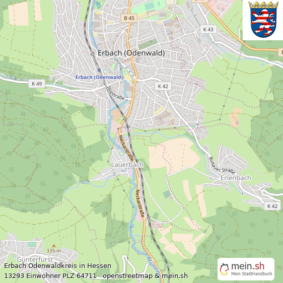 ᐅ Erbach 64711 › Odenwaldkreis › Hessen 2023