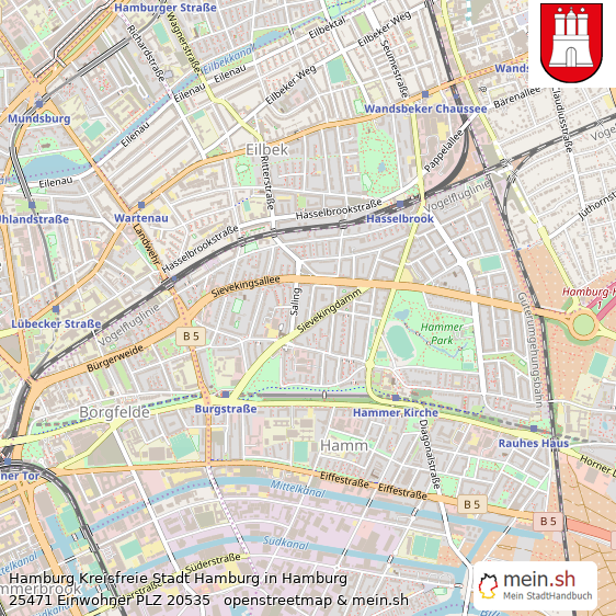 Hamburg Metropole Lageplan
