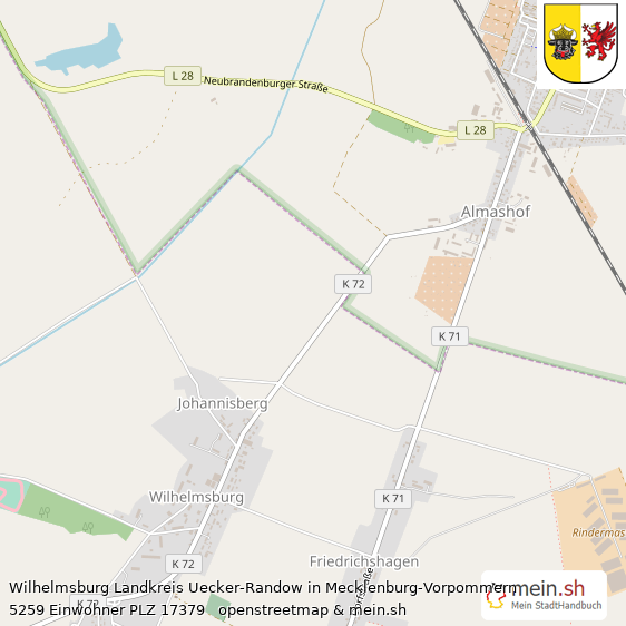 Wilhelmsburg Dorf Lageplan