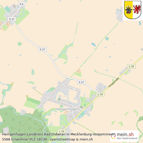 Heiligenhagen Landkreis Bad Doberan Lageplan © Openstreetmap Contributors Heiligenhagen Lageplan