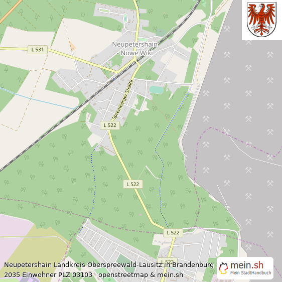 Neupetershain Groes Dorf Lageplan