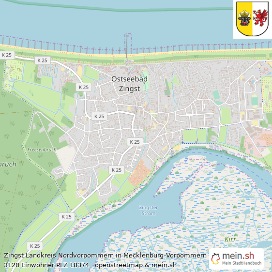 Zingst Landstadt Lageplan