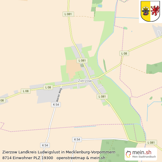 Zierzow Landkreis Ludwigslust Lageplan © Openstreetmap Contributors Zierzow Kleines Dorf Lageplan