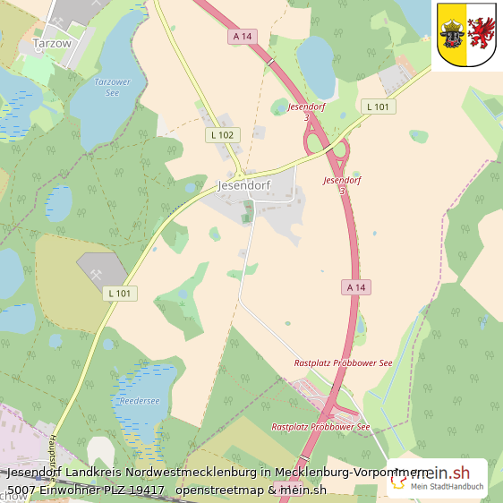 Jesendorf Landkreis Nordwestmecklenburg Lageplan © Openstreetmap Contributors Jesendorf Kleines Dorf Lageplan