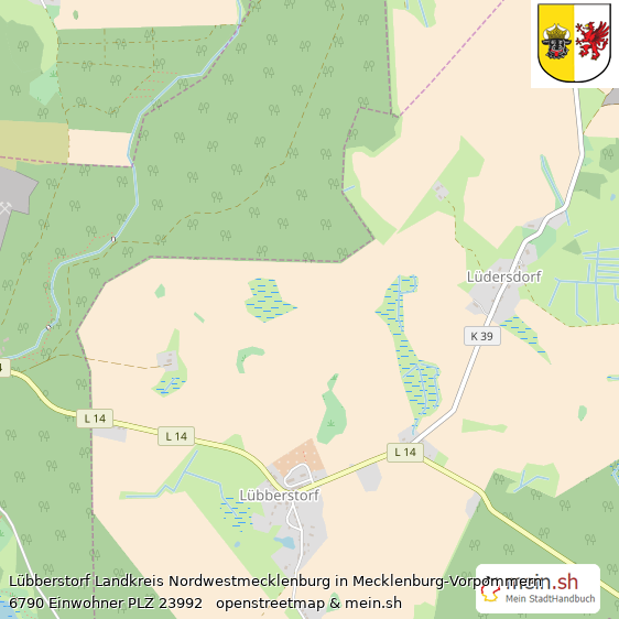 Lbberstorf Kleines Dorf Lageplan