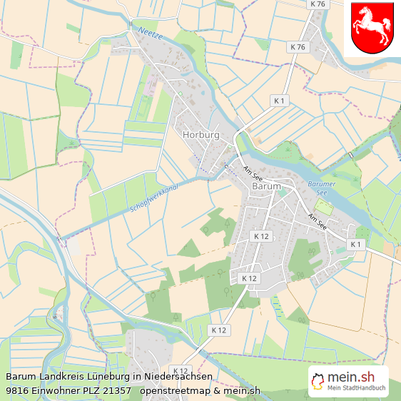 Barum Landkreis Lüneburg Lageplan © Openstreetmap Contributors Barum Großes Dorf Lageplan