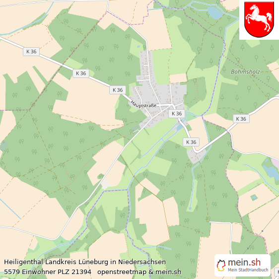 Heiligenthal Landkreis Lüneburg Lageplan © Openstreetmap Contributors Heiligenthal Lageplan