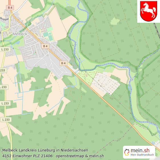 Melbeck Landkreis Lüneburg Lageplan © Openstreetmap Contributors Melbeck Landstadt Lageplan
