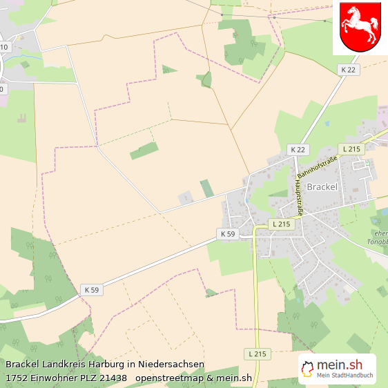Brackel Landkreis Harburg Lageplan © Openstreetmap Contributors Brackel Großes Dorf Lageplan