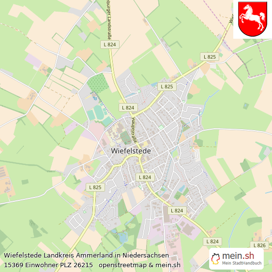 Wiefelstede Landkreis Ammerland Lageplan © Openstreetmap Contributors Wiefelstede Kleinstadt Lageplan