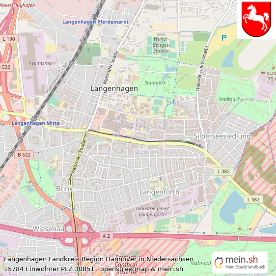 Langenhagen Mittelstadt Lageplan