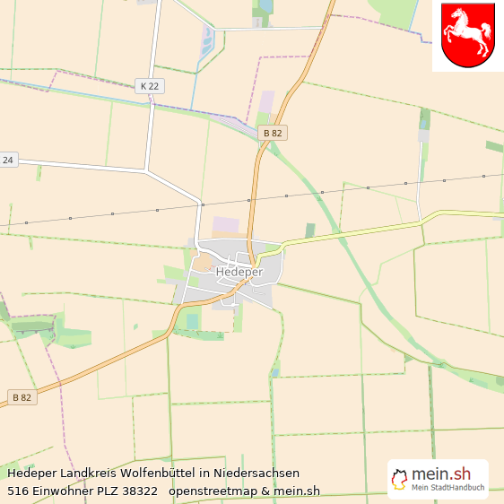 Hedeper Landkreis Wolfenbüttel Lageplan © Openstreetmap Contributors Hedeper Dorf Lageplan
