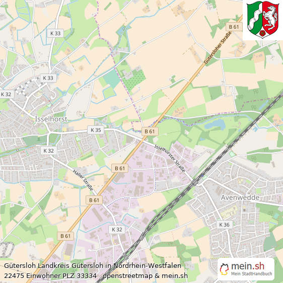Gtersloh Mittelstadt Lageplan