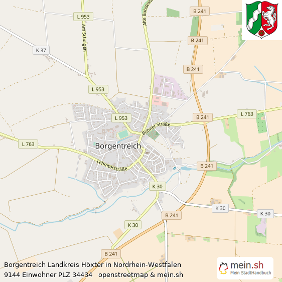 Borgentreich Groe Landstadt Lageplan