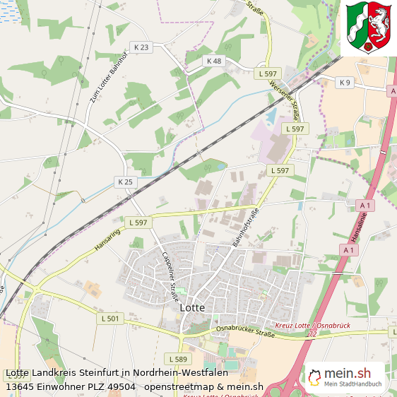 Lotte Kleinstadt Lageplan