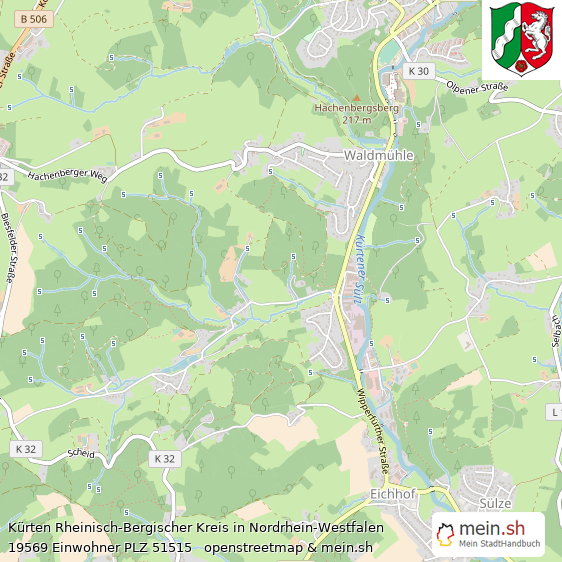 Krten Kleinstadt Lageplan