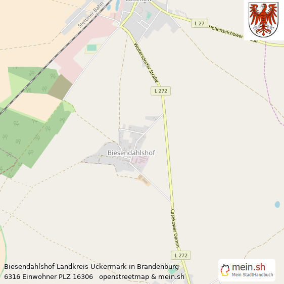 Biesendahlshof  Lageplan