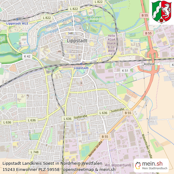 Lippstadt Mittelstadt Lageplan