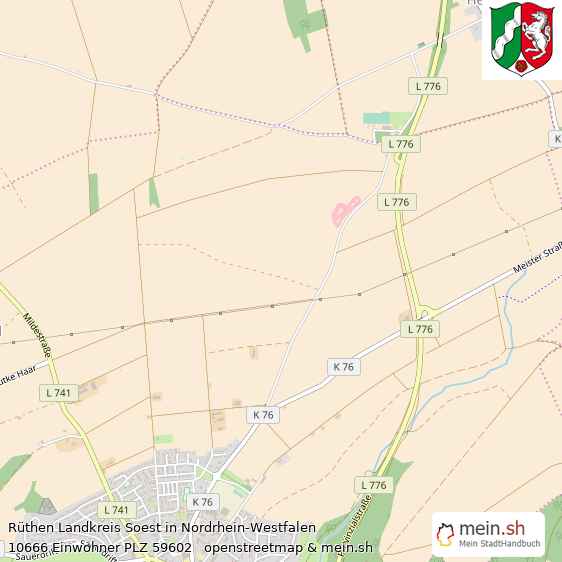 Rthen Kleinstadt Lageplan