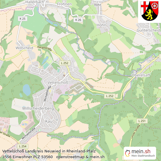 Vettelscho Landstadt Lageplan