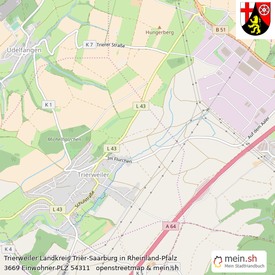 Trierweiler Landstadt Lageplan