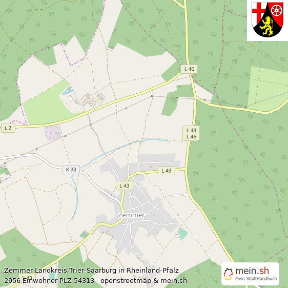 Zemmer Landstadt Lageplan